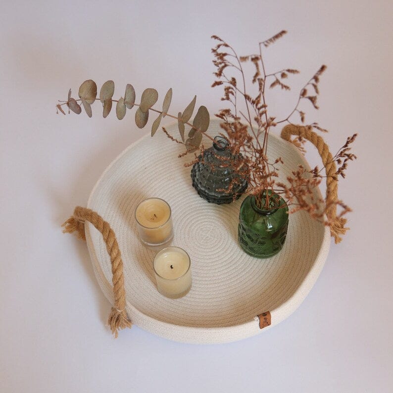 Tray with handlles
