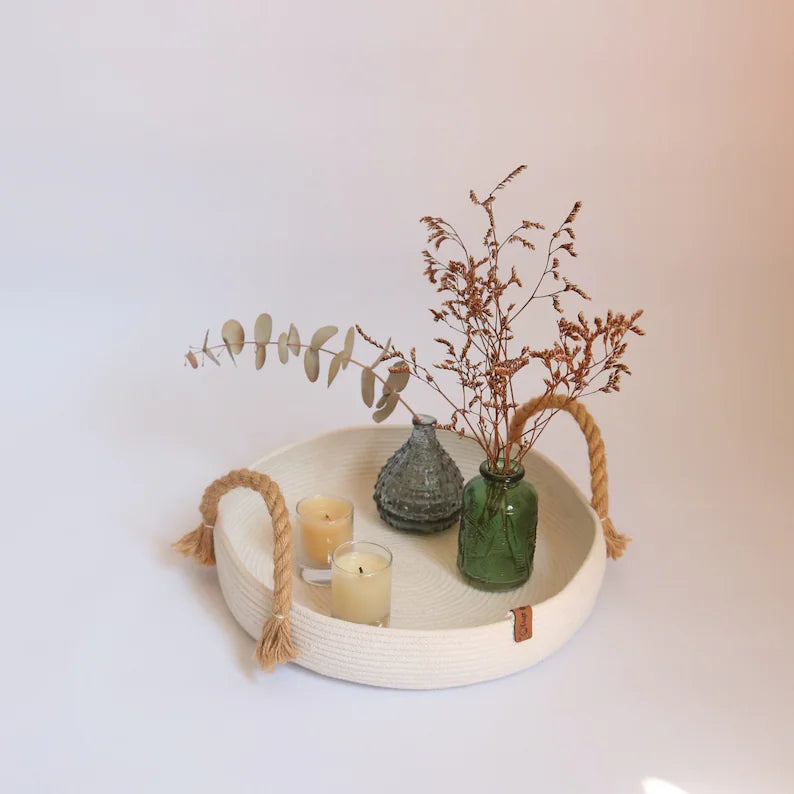 Tray with handlles