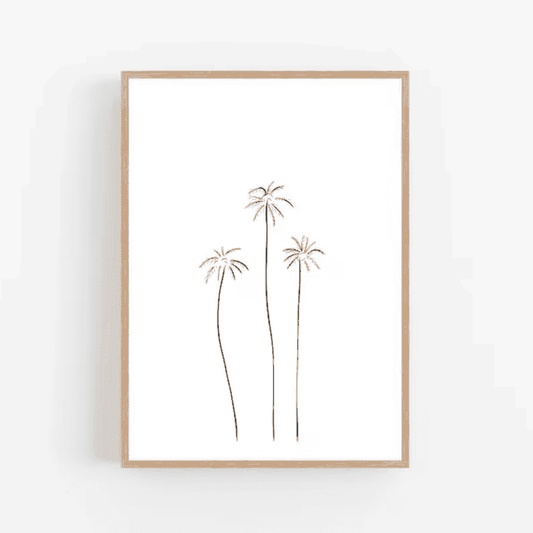 Flower line boho art