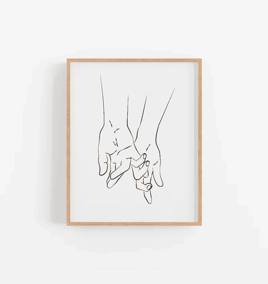 Couple line boho art III